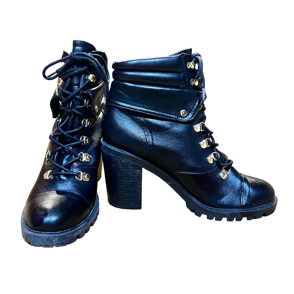 G By Guess Jollyn lace up ankle boots black size 9.5 women’s